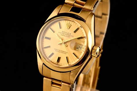 rolex lady oyster perpetual date just 18k gold-6916|rolex 1501 oyster perpetual date.